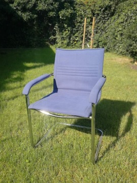 Krzesło, fotel niebieski 