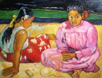 obraz olejny, kopia Gauguin, Tahitańskie kobiety  