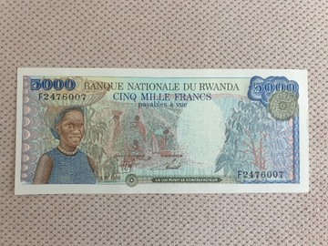 Rwanda 5000 Fransc UNC