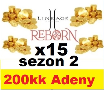 L2 REBORN X15 S2 200KK ADENA ADENY L2REBORNX15