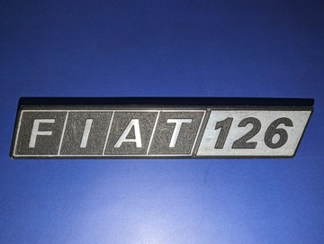 Aluminiowy emblemat Fiat 126 