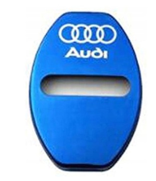 EMBLEMAT Nakładka na zamek AUDI Logo blue