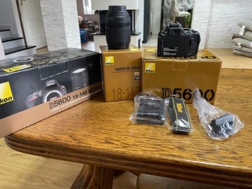 Nowy aparat Nikon D5600  + obiektyw VR Kit AF-S DX