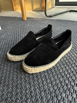 Espadryle Morjas Black Suede czarny zamsz 42