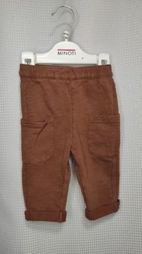 Brązowe spodnie dresowe rozmiar 62 cm