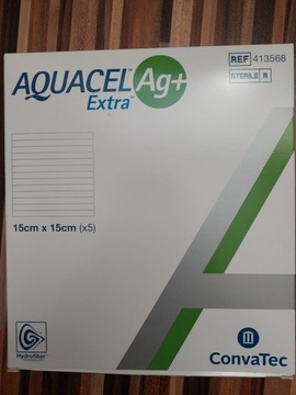 Aquacel Ag + Extra  15x15cm 5 sztuk + 1 gratis