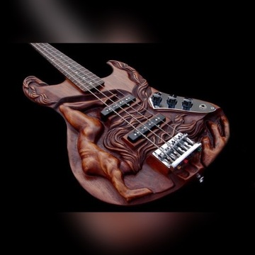 Gitara basowa lutnicza 4 struny 