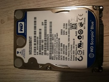 WD 320 GB HDD wd3200bevt-60zct1