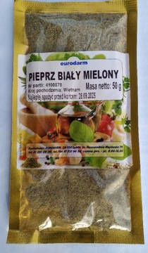 pieprz biały mielony 50 g eurodarm