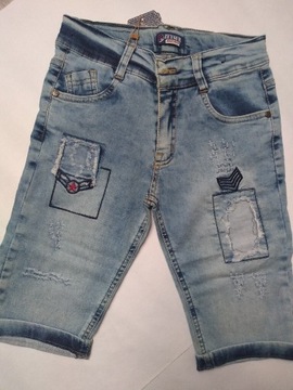 Spodenki chłopięce  jeans, rozmiar 128