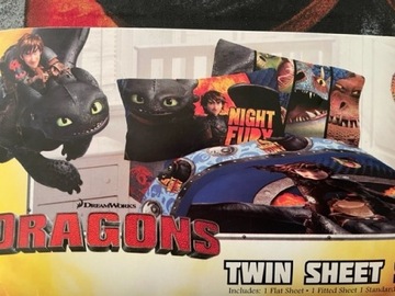 komplet pościeli DreamWorks Dragons 2015