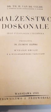 Małżeństwo doskonałe 1935 wydanie II Van der Velde