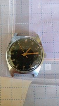 Zegarek radziecki Poliot czarna tarcza