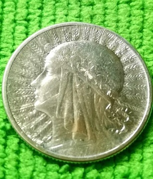 Moneta obiegowa II RP 2zl głowa kobiety 1934r 