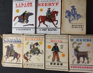 7x Wiesław Wernic western/kryminał Saga traperska