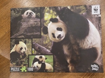 PUZZLE 1000 EL. PANDA WIELKA WWF