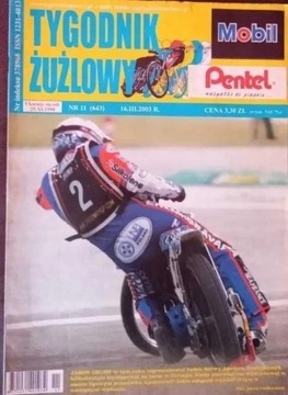 Żużel Speedway Tygodnik Żużlowy numer 11 /2003rok