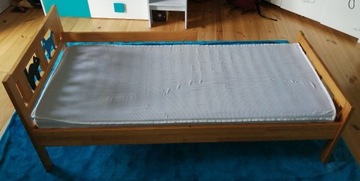łóżko dziecięce z materacem - ikea kritter 160x70