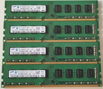 16GB Samsung M378B5273CH0-CK0 4x4GB PC3-12800 DDR3