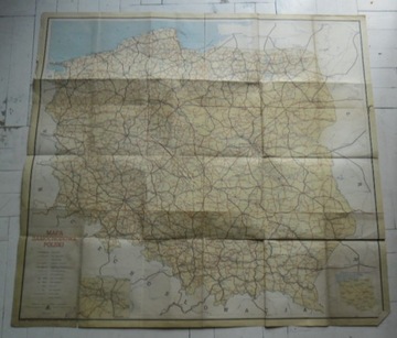 Mapa samochodowa Polski 1954, Stalinogród