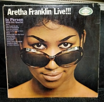 Aretha Franklin Live!!! LP wydanie UK