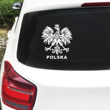 Naklejka orzeł Polska godło na samochód