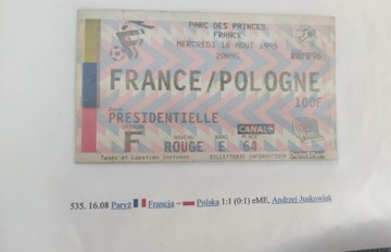 Francja-Polska 1995 eliminacje euro 96