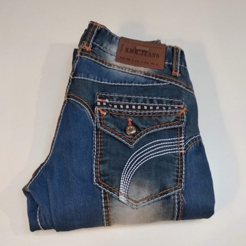 KMK original spodnie w stylu True Religion W32L32