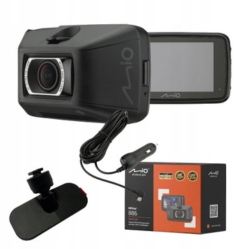 nowa! kamera samochodowa MIO MiVue 886 gwarancja 4K HDR GPS WiFi BT 160s 3"