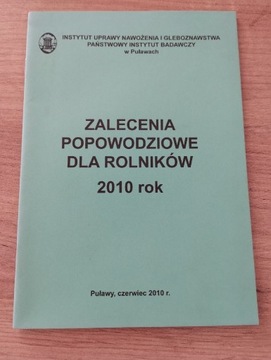 Zalecenia popowodziowe dla rolników 2010 rok