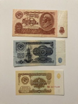 Zestaw banknotów ZSRR