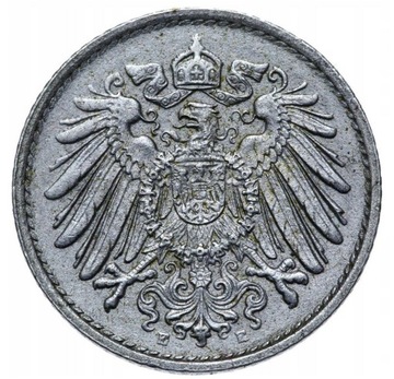 Niemcy - Cesarstwo - 5 Pfennig 1918 E