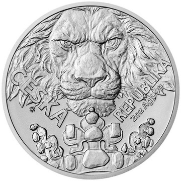 Srebrna moneta Czeski Lew 1 oz 2023
