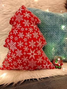 Ozdobna poduszka choinka święta Boże Narodzenie 