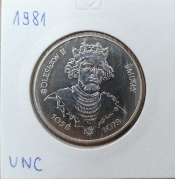 Moneta  50 złotych, Bolesław II Śmiały 1981r.