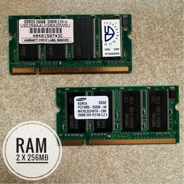 Pamięć RAM 2x256MB