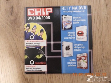 CHIP numer  4/2008  - DVD  4 pełne wersje!