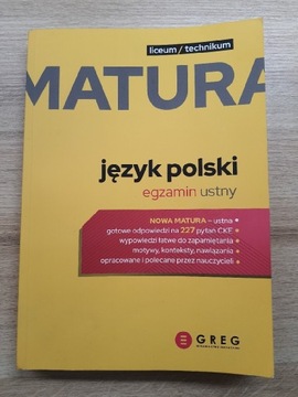język polski egzamin ustny matura 2023 GREG