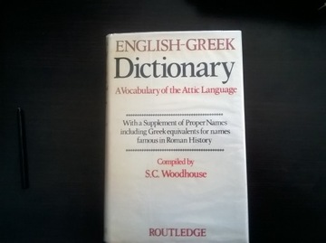 Słownik angielsko-grecki Woodhouse " English-Greek Dictionary "