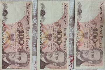 Banknot 100 zlotych PRL 