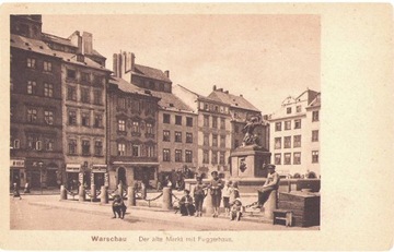 WARSZAWA-STARY RYNEK-1917 Warschau Der alte Markt