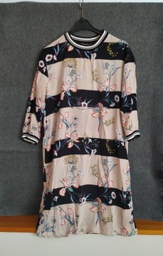 H&M Krótka sukienka pasy kwiaty lato 