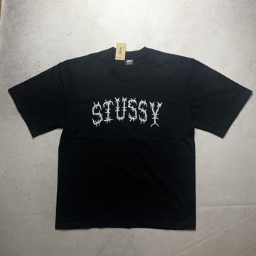 Stussy SS Link Black T-Shirt Y2K Gorpcore