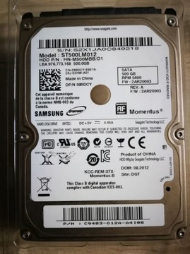 Dysk Samsung 500GB Sata II