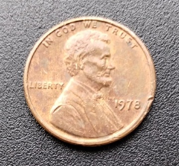 MONETA 1 cent USA 1978 waga 3.16g