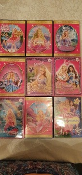 Bajki DVD Barbie 9 szt