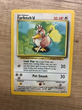 Karta Pokemon Farfetch' d Base Set 27/102