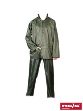 Komplet przeciwdeszczowy zielony,kurtka spodni XXL