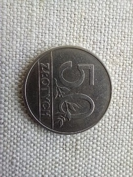 Moneta 50żł z 1990 roku