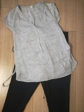 H&M Mama bluzka i koszula ciążowa oraz spodnie x2